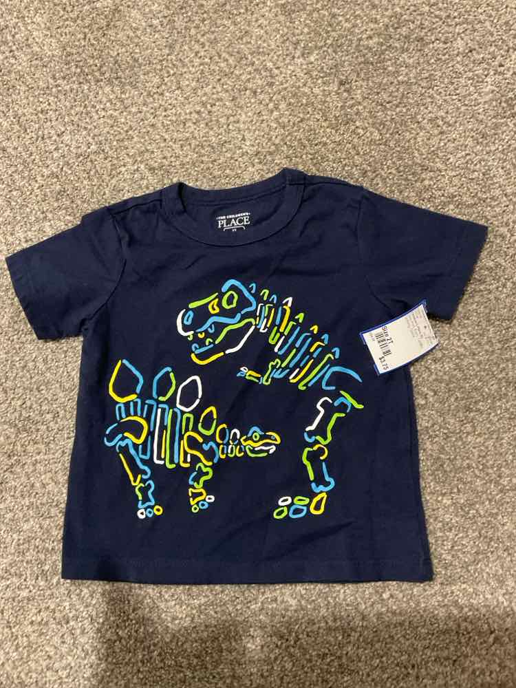 Children's Place (D) Dino Print Toddler Size 2T Boy's SSTop