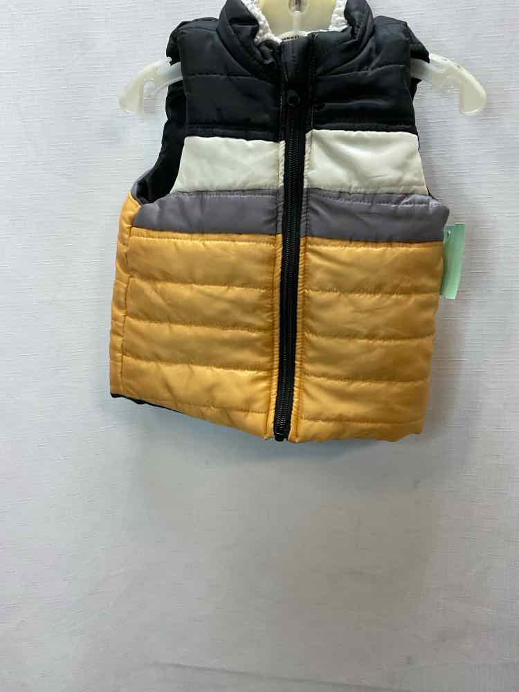 D Brand Black Yellow Infant Size 18 MO Vest