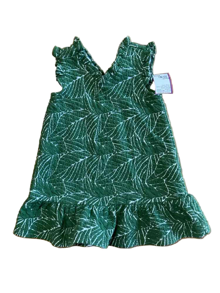 Janie and Jack (A) White Green Toddler Size 2T Girl's CasualDress