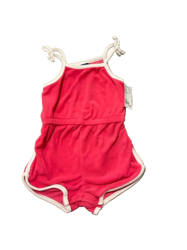 Old Navy (C) White Pink Toddler Size 2T Girl's CasualRomper
