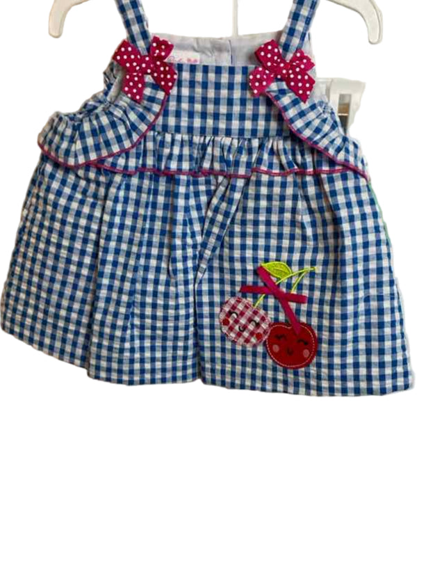 Rare Editions (B) Blue Pink Infant Size 3-6 MO 2PC Casual