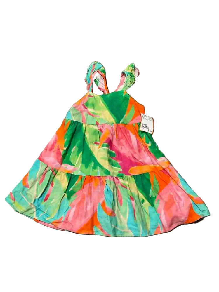 B Brand Green Red Toddler Size 2T Girl's Sundress