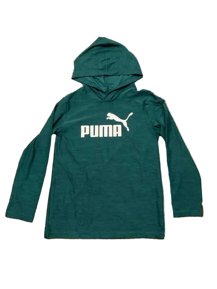 Puma (B) Green Youth Size 7 Boy's AthleticTopLS