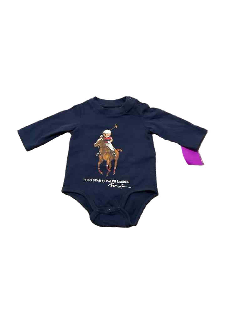 Ralph Lauren (A) Navy Infant Size NB Boy's LSTop