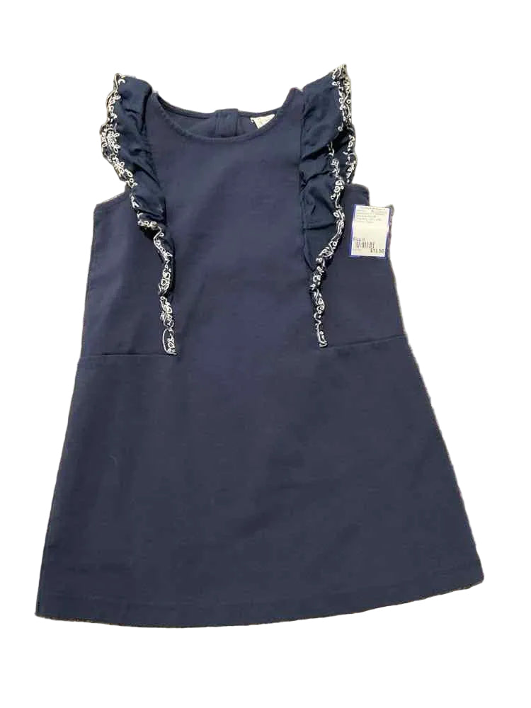 Janie and Jack (A) White Blue Youth Size 6 Girl's CasualDress