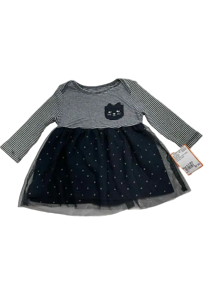 Carters (C) White Black Infant Size 0-3 MO Girl's CasualDress