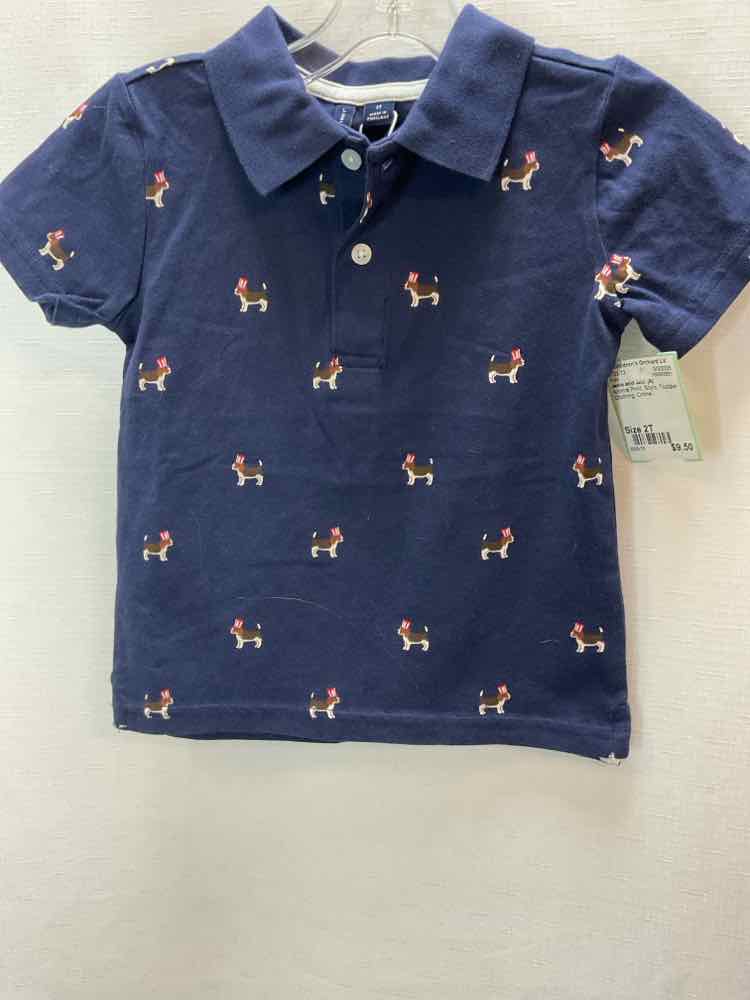 Janie and Jack (A) Animal Print Toddler Size 2T Polo