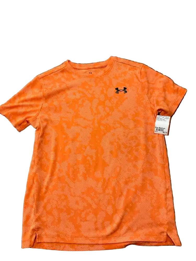 Under Armour (B) Orange Youth Size Medium Boy's AthleticTopSS