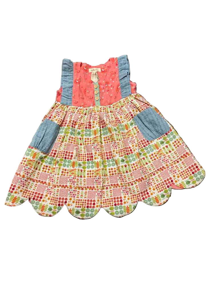 Matilda Jane (AA) Print Toddler Size 2 Girl's CasualDress