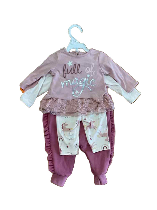 D Brand Pink Infant Size 3 MO Girl's 3PC Casual