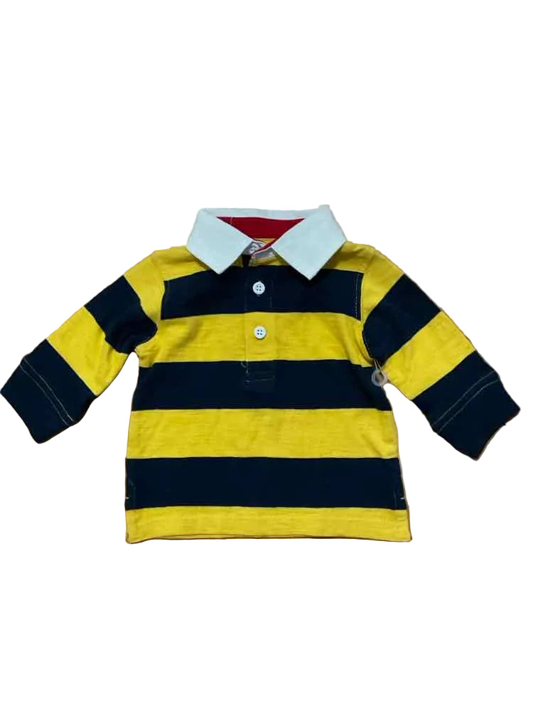 Wonder Nation (E) Blue Yellow Infant Size 0-3 MO Boy's Polo