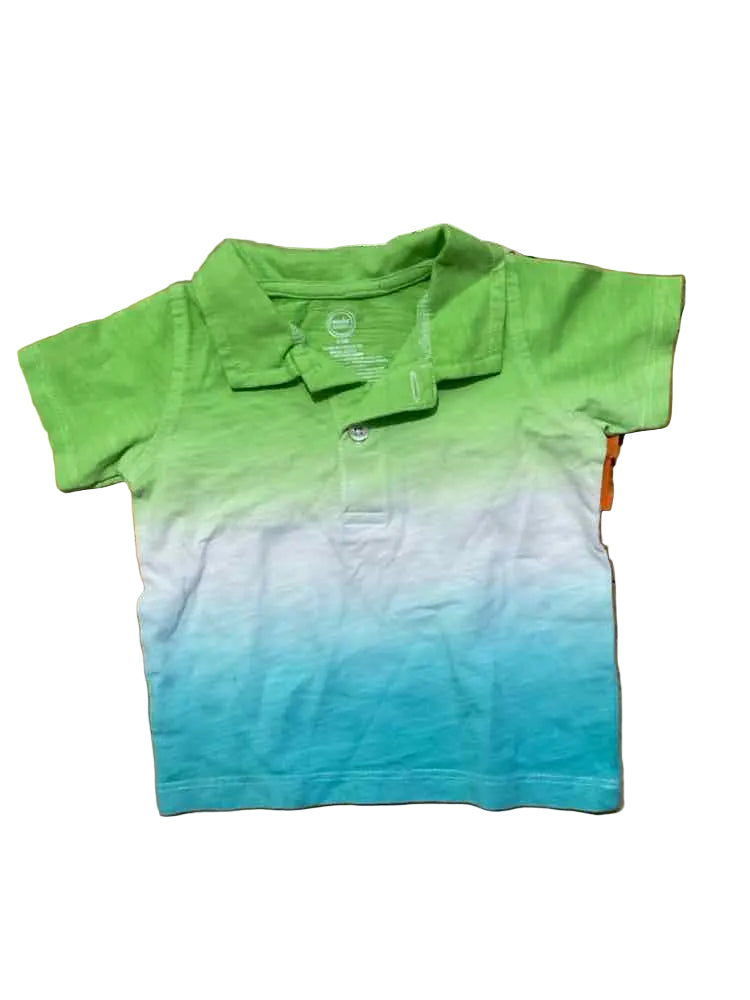 Wonder Nation (E) GREEN BLUE Infant Size 3-6 MO Boy's Polo