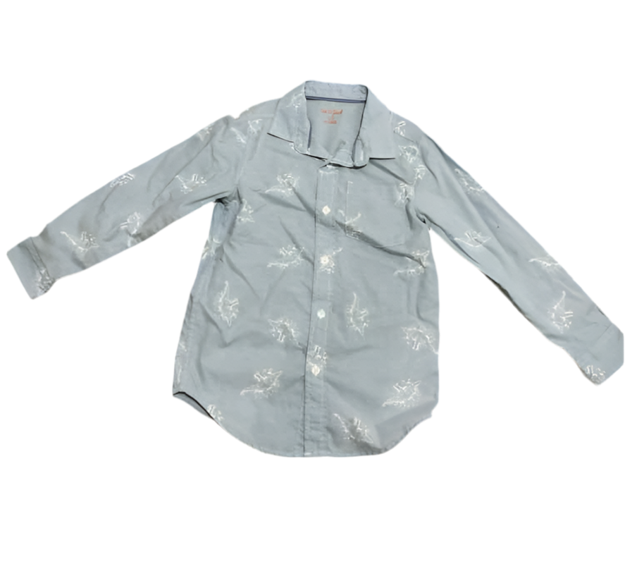 Cat and Jack (D) Blue Youth Size 6-7 Boy's ButtondownLS