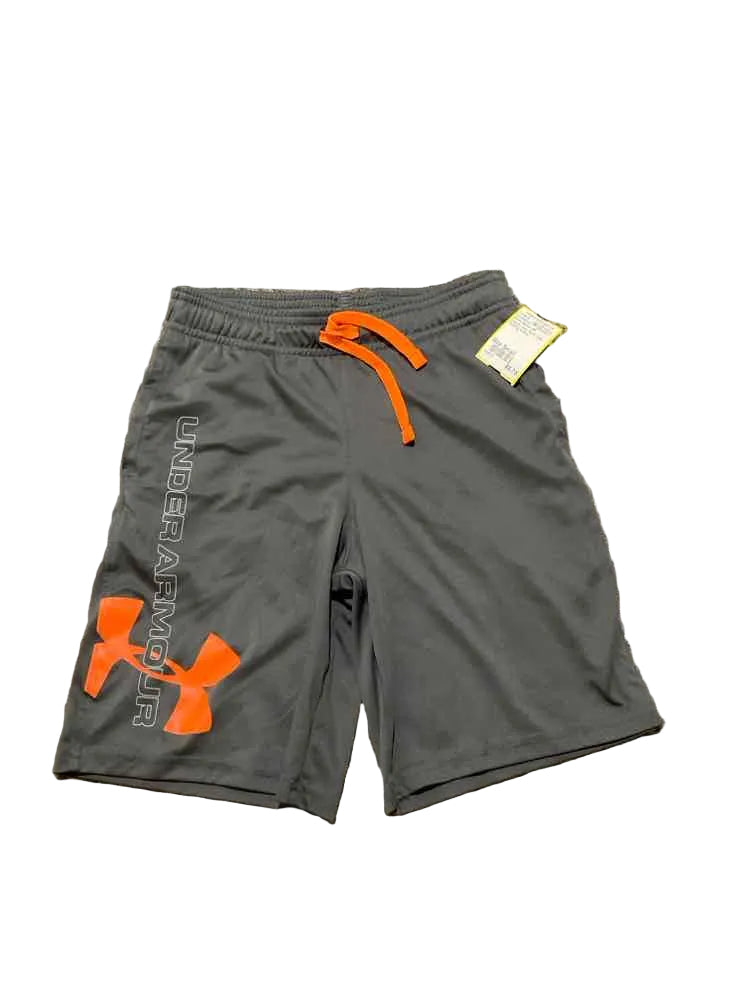 Under Armour (B) Orange Gray Youth Size Small Boy's ShortAthletic