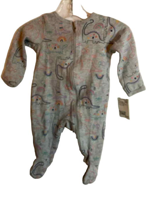 Wonder Nation (E) Dino Print Infant Size 0-3 MO 1PCSleepwear