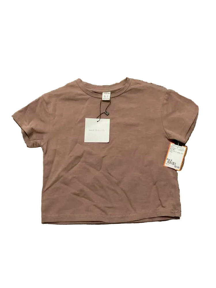 Shein (E) Brown Toddler Size 4 Girl's SSTopBasic