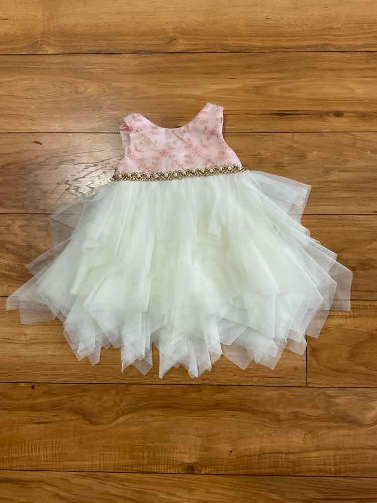 Couture Princess (C) Pink Gold Infant Size 6 MO Girl's PartyDress