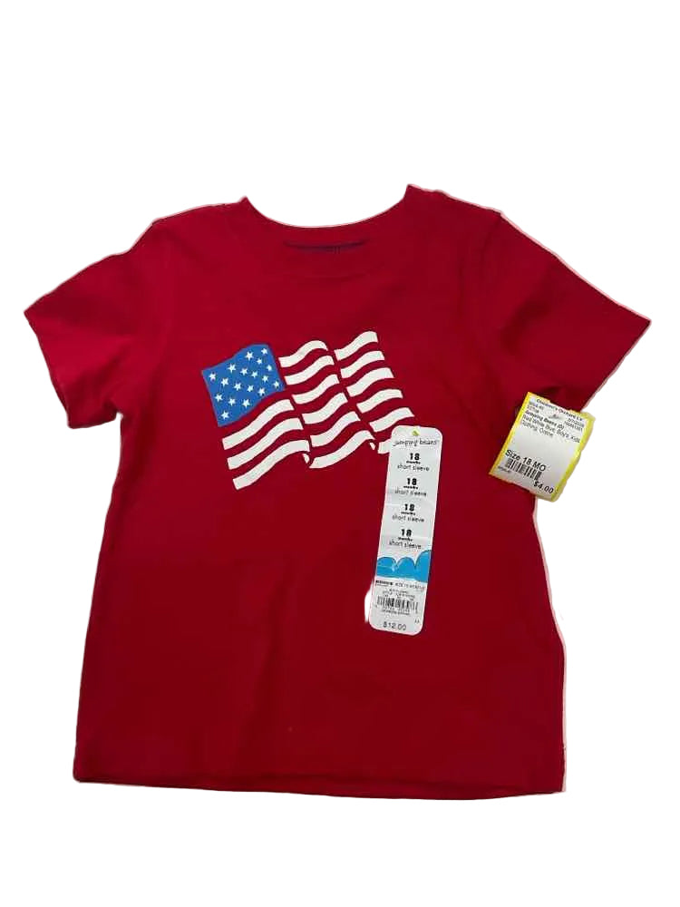 Jumping Beans (D) Red White Blue Infant Size 18 MO Boy's SSTop