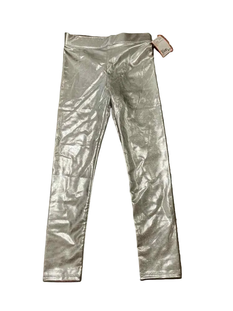 Crewcuts (B) Silver Youth Size 7 Girl's BasicLeggings
