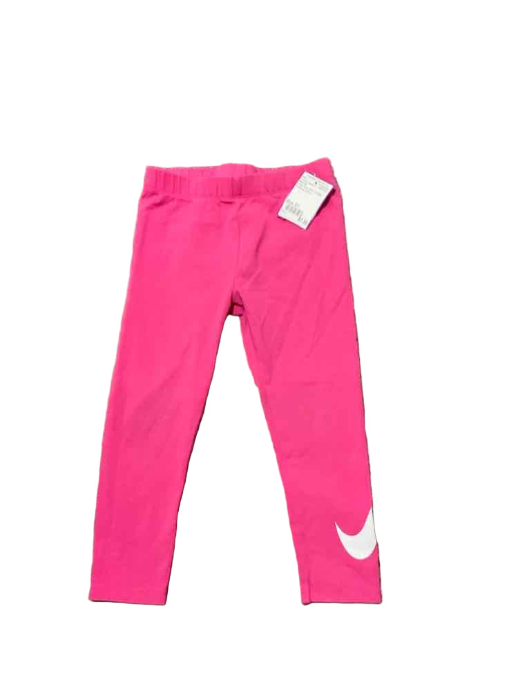 Nike (B) White Pink Toddler Size 3T Girl's AthleticLeggings