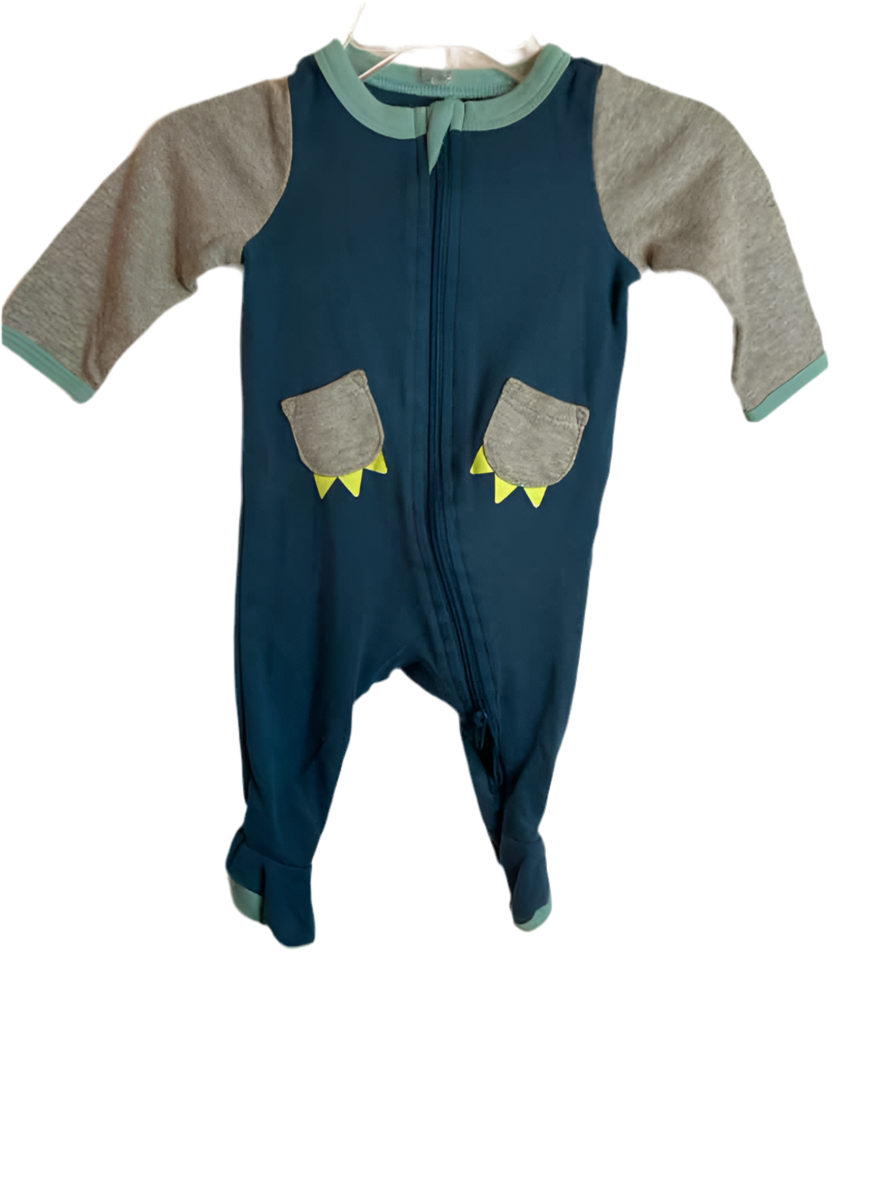 Cat and Jack (D) Blue Gray Infant Size NB 1PCSleepwear