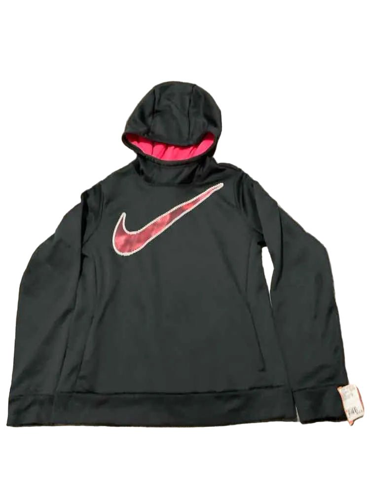 Nike (B) Black Pink Youth Size Large Girl's AthleticSweatshirt