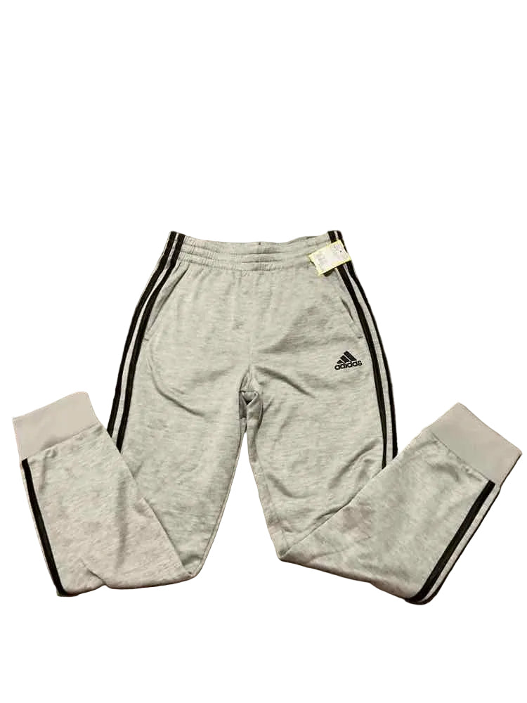 Adidas (B) Black Gray Youth Size 10-12 Boy's PantAthletic
