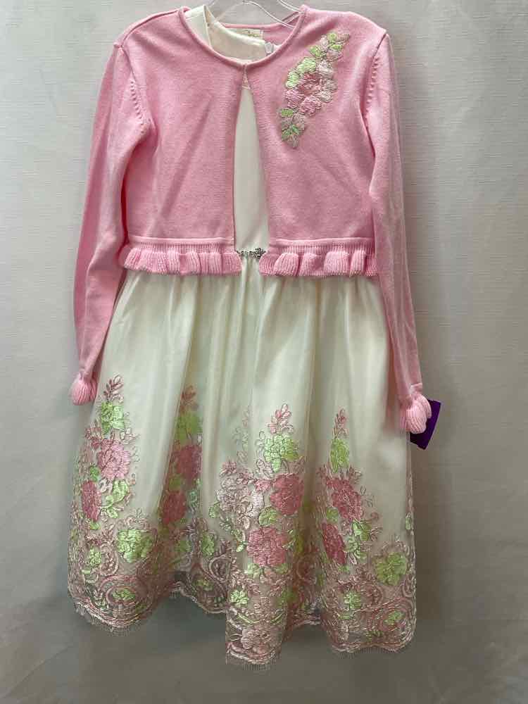 Bonnie Jean (B) Pink Youth Size 6 PartyDress