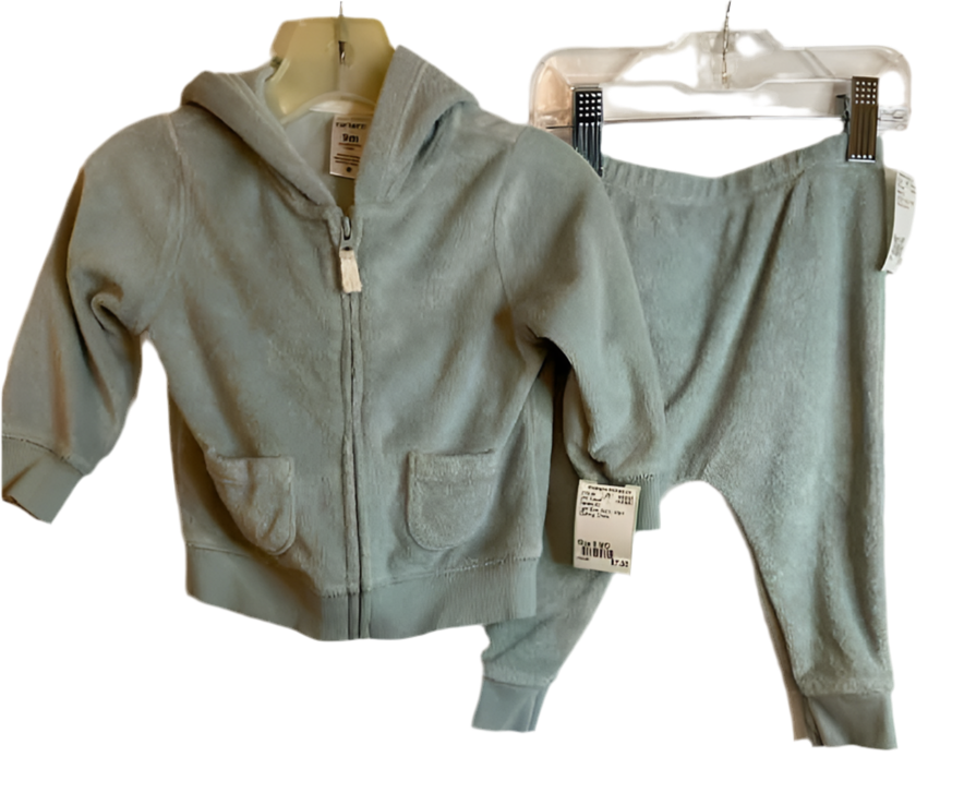 Carters (C) Light Blue Infant Size 9 MO 2PC Casual