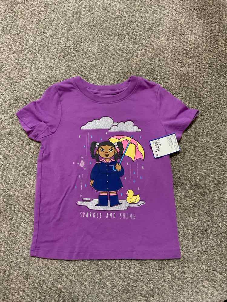 Cat and Jack (D) Purple Toddler Size 2T Girl's SSTop
