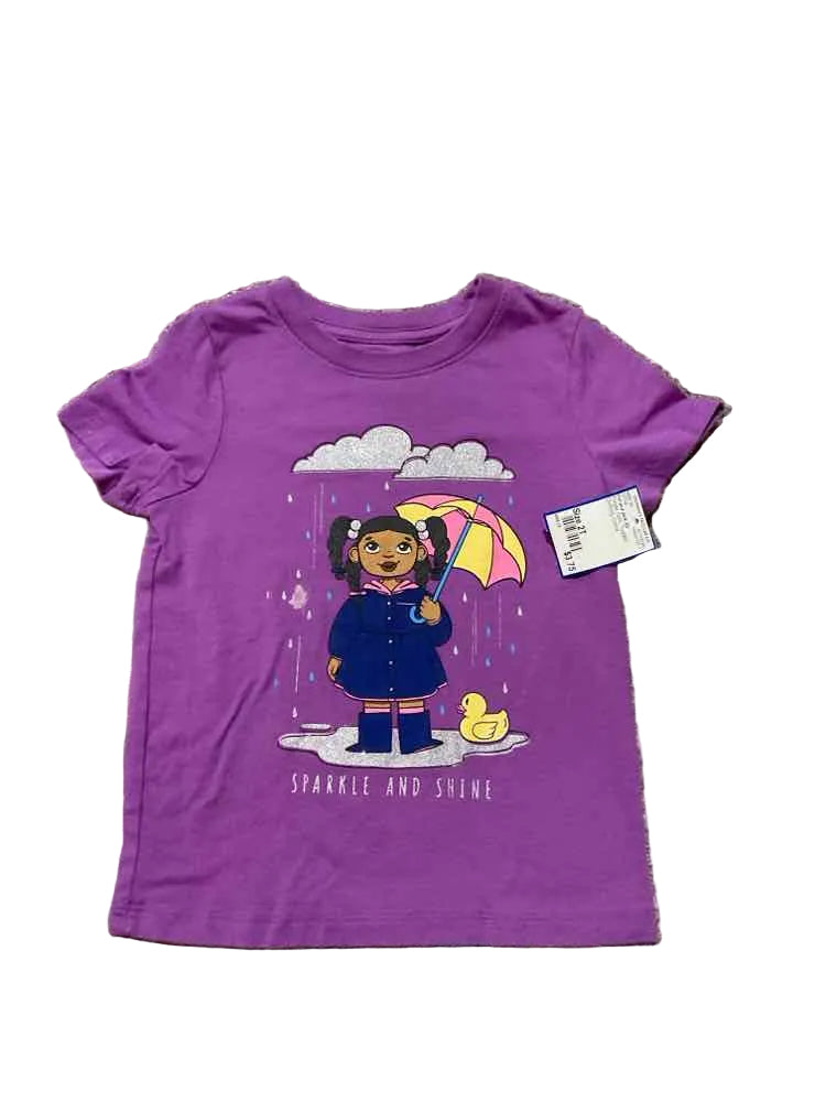 Cat and Jack (D) Purple Toddler Size 2T Girl's SSTop