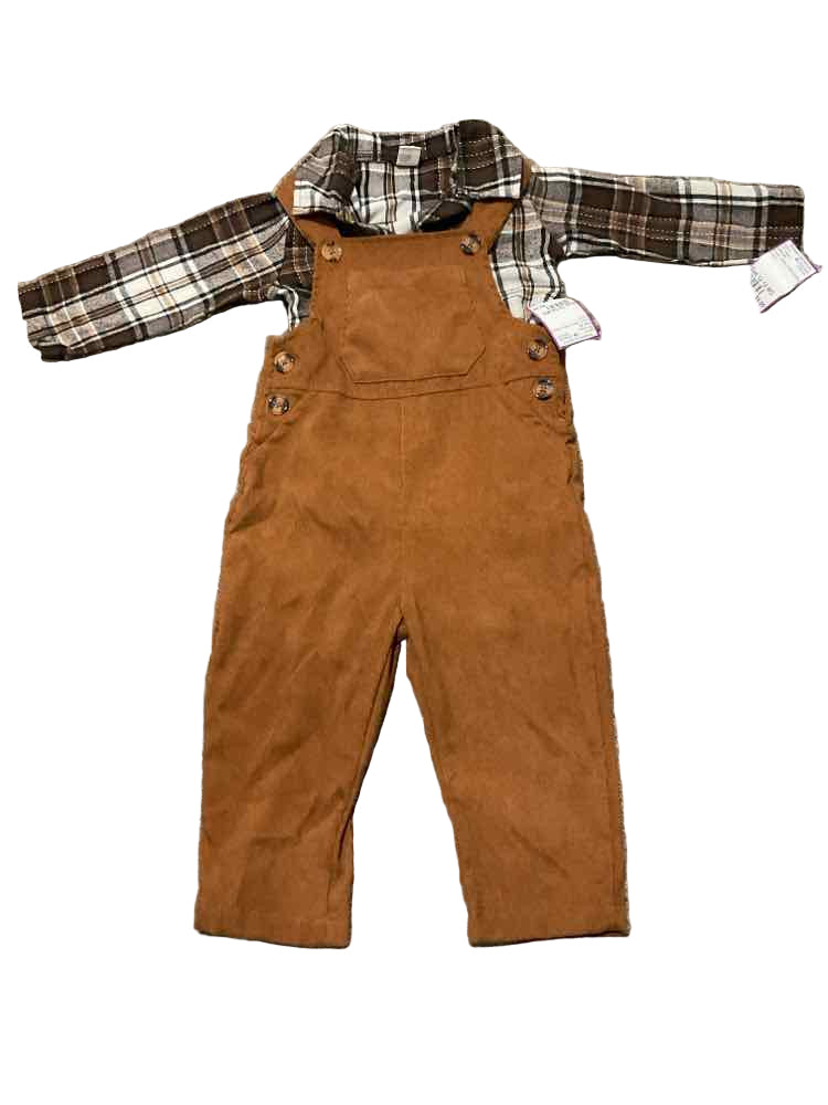 Shein (E) Brown Infant Size 12-18 MO Boy's 2PC Dressy