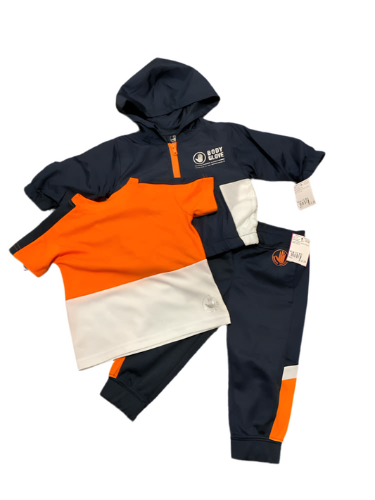 Body Glove (A) Orange Blue Infant Size 12 MO Boy's 3PC Casual