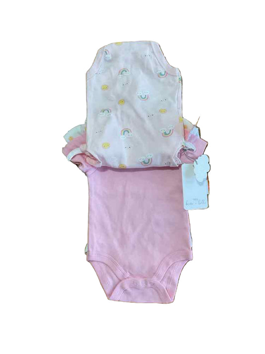 D Brand White Pink Infant Size 0-3 MO Girl's 3PC Casual