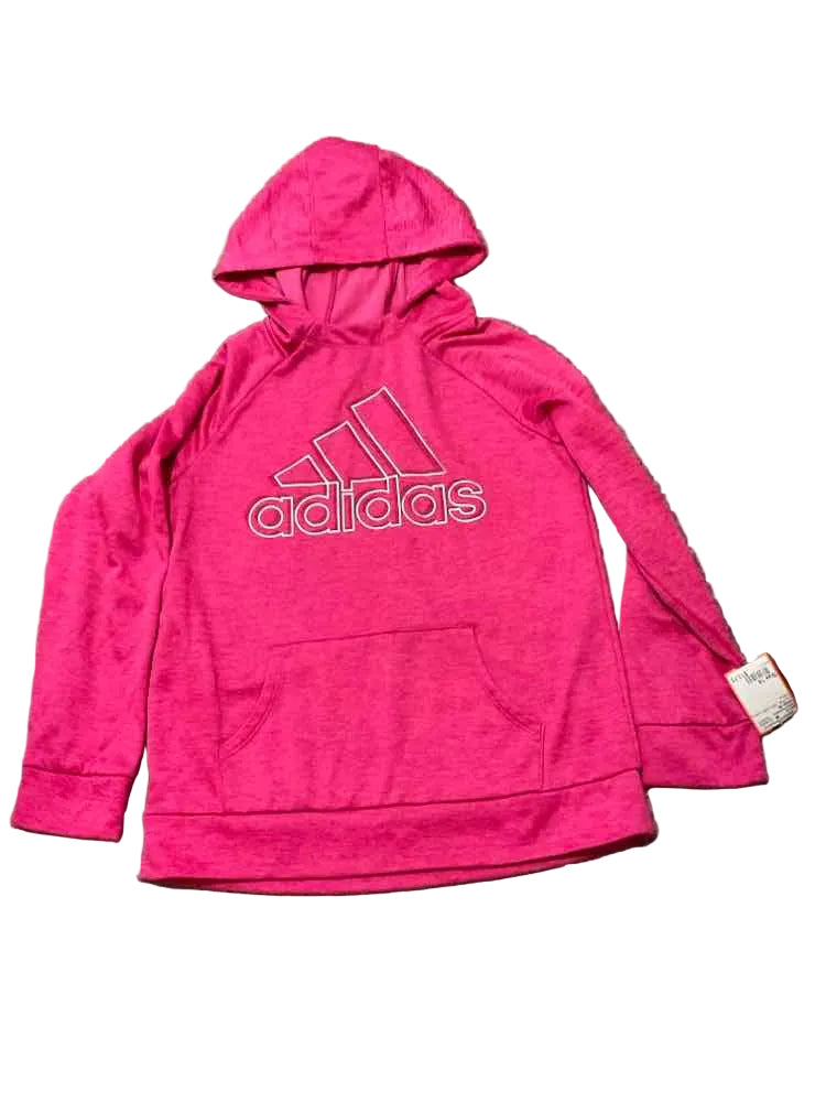 Adidas (B) Hot Pink Youth Size 14 Girl's AthleticSweatshirt