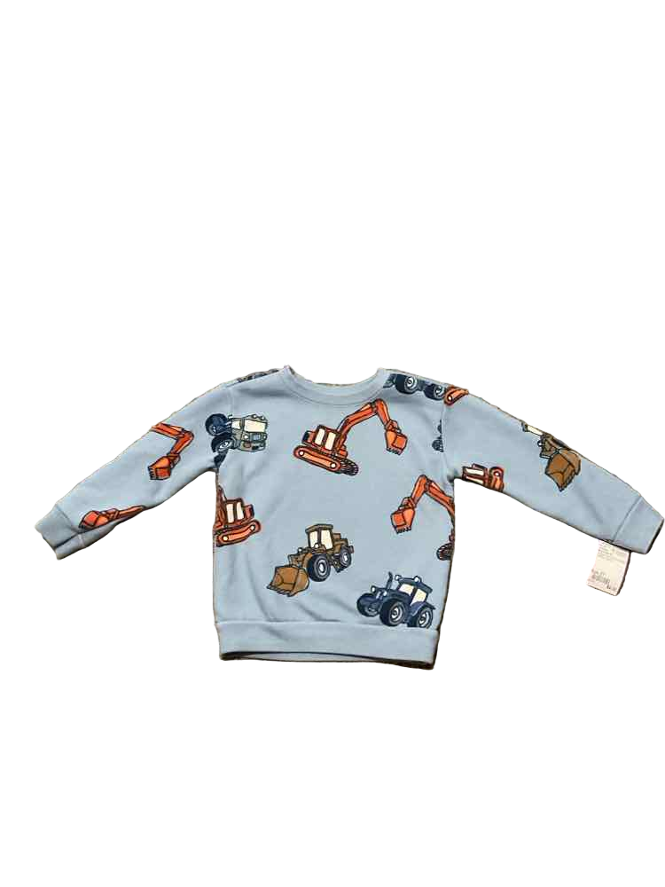 Garanimals (E) Orange Blue Toddler Size 2T Boy's Sweatshirt