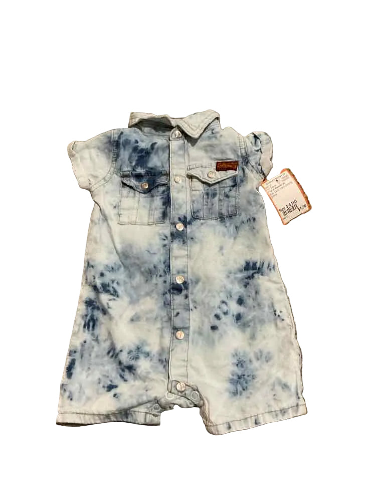 7 for all Mankind (A) Blue Infant Size 3-6 MO Girl's 1PC Casual