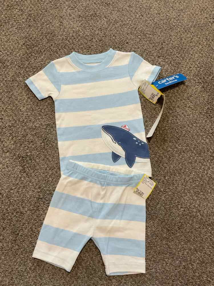 Carters (C) Striped Infant Size 12 MO Boy's 2PCSleepwear