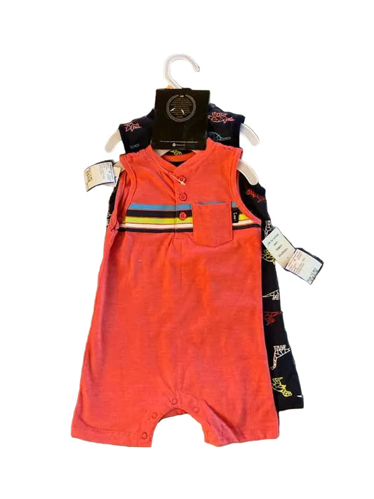 Lee (C) Red Blue Infant Size 12 MO Boy's 2PC Casual