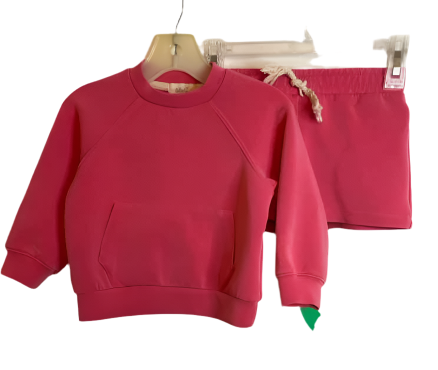 Tullabee (A) Hot Pink Infant Size 12-18 MO 2PC Athletic Short Suit