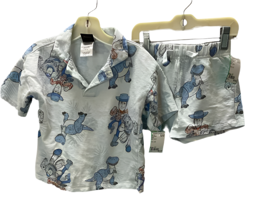 Pixar Blue Toddler Size 3T 2PCCasual