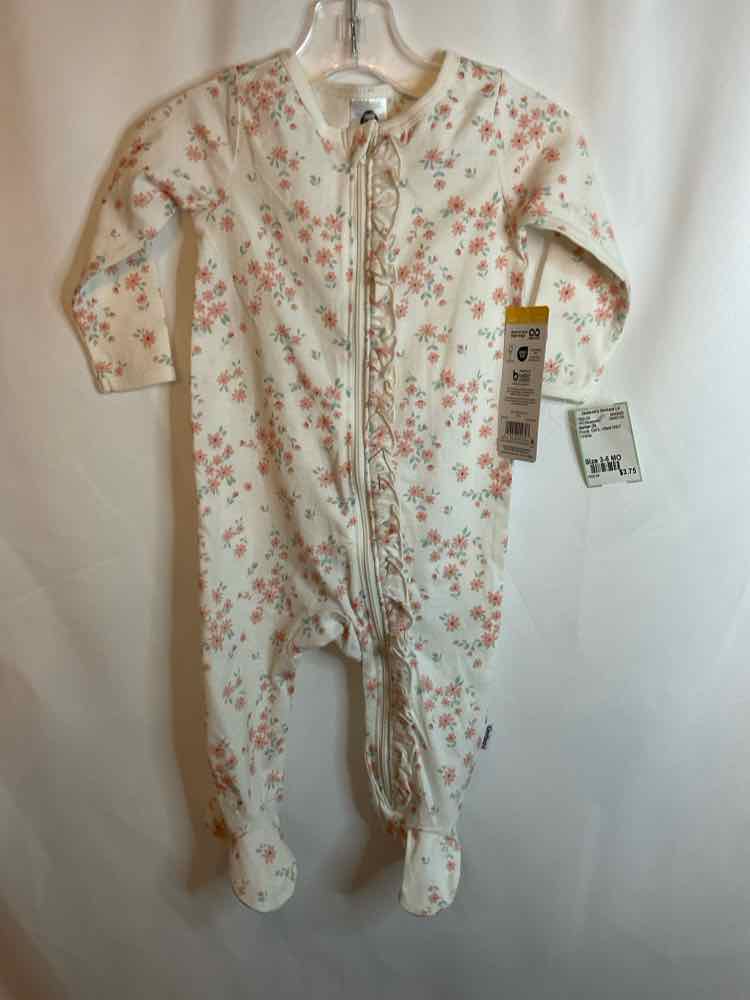 Gerber (D) Floral Infant Size 3-6 MO 1PCSleepwear