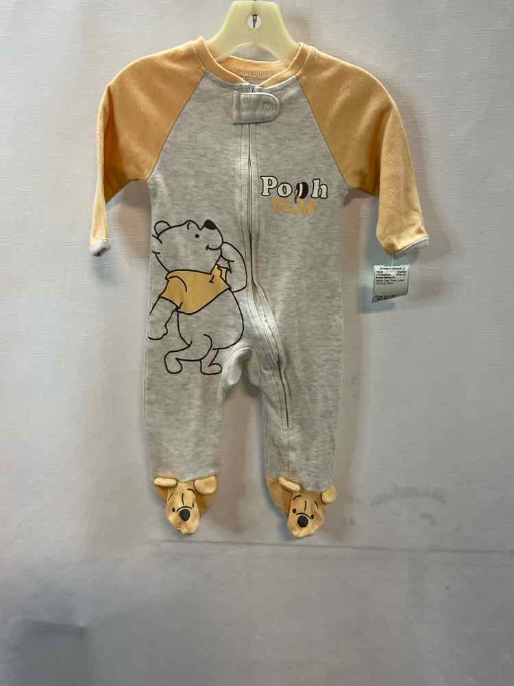 Disney Babies (C) Yellow Gray Infant Size 6-9 MO 1PCSleepwear