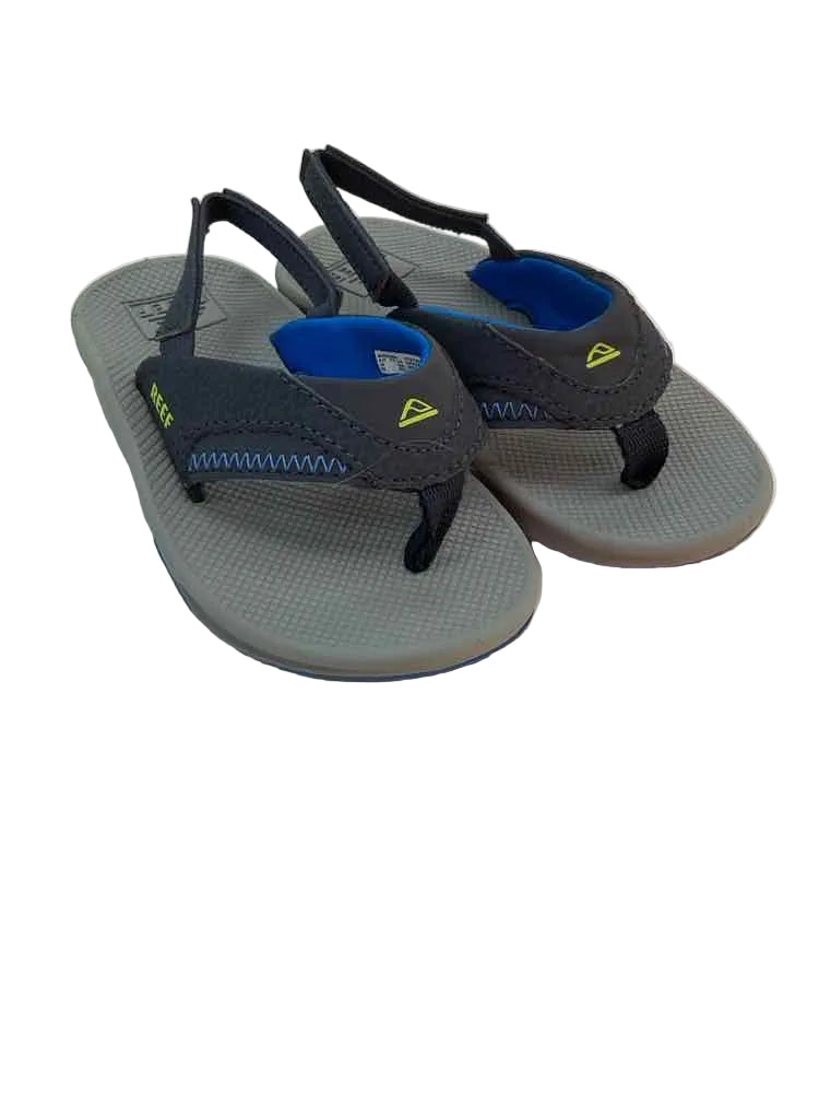 Reef (C) gray blue Toddler Shoe Size 5 (Toddler) Boy's SandalsBetter