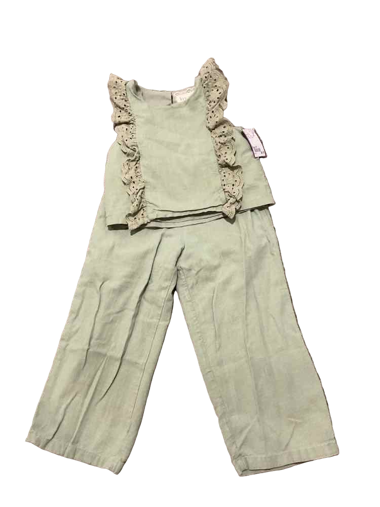 Btween (C) Green Toddler Size 4T Girl's 2PCCasual
