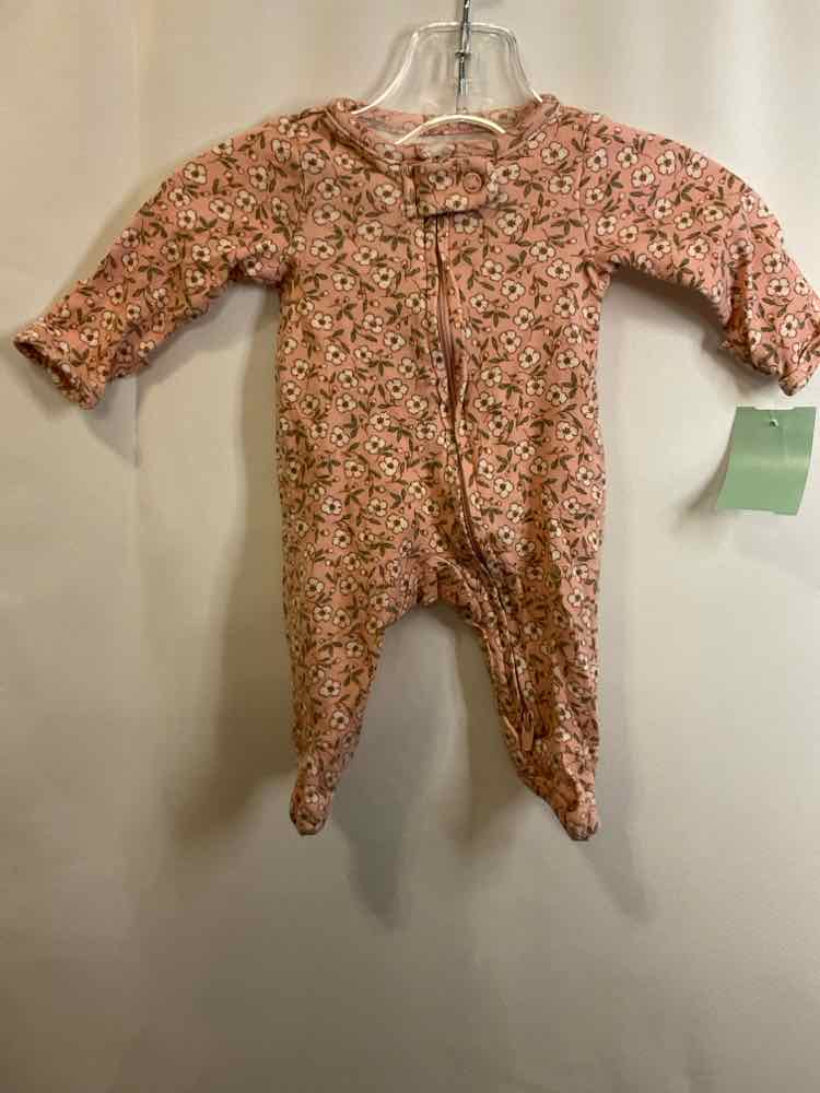 Carters (C) Floral Infant Size Preemie 1PCSleepwear