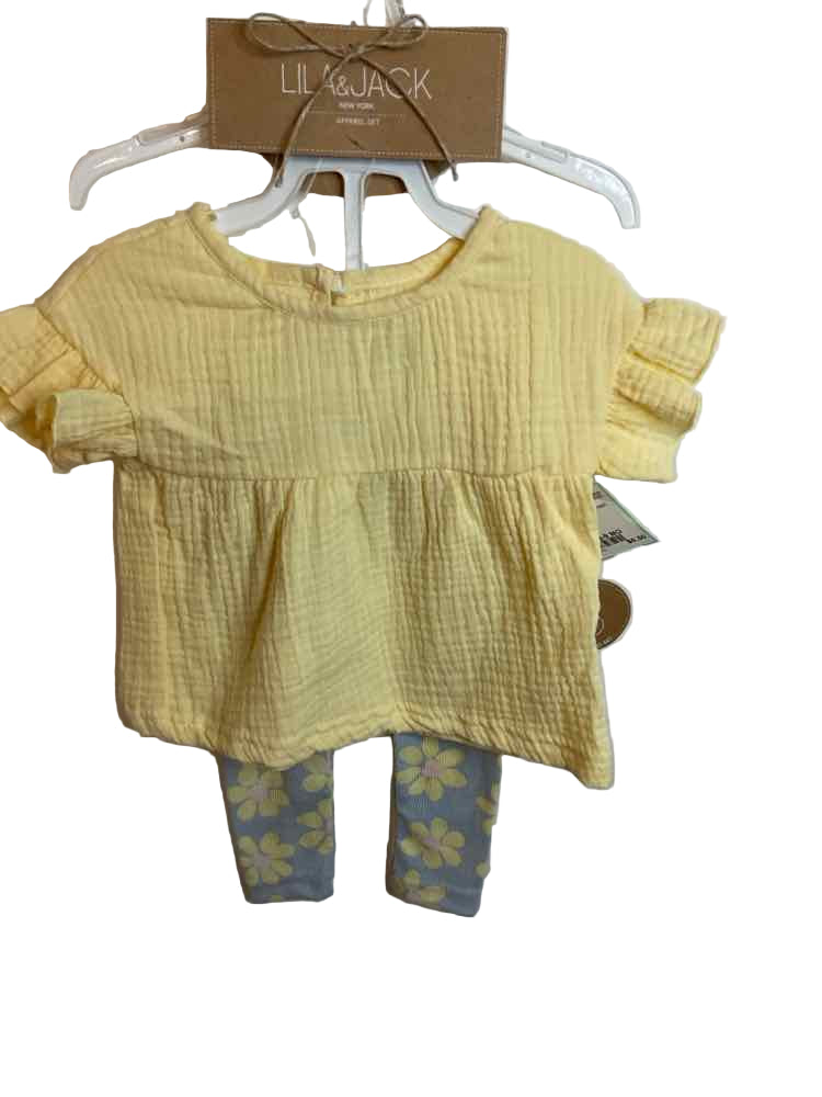 D Brand Yellow Infant Size 6-9 MO 2PC Casual