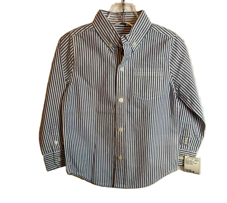 Janie and Jack (A) Pinstripe Toddler Size 2T ButtondownLS