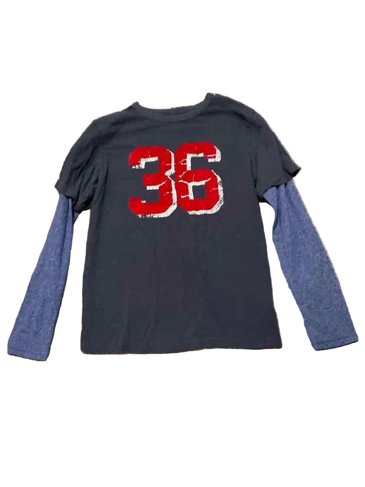 Children's Place (D) Red Blue Youth Size 7-8 Boy's LSTop