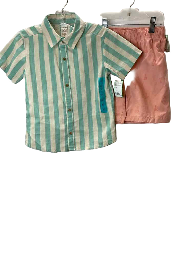 Carters (C) Stripe Toddler Size 4T 2PCCasual